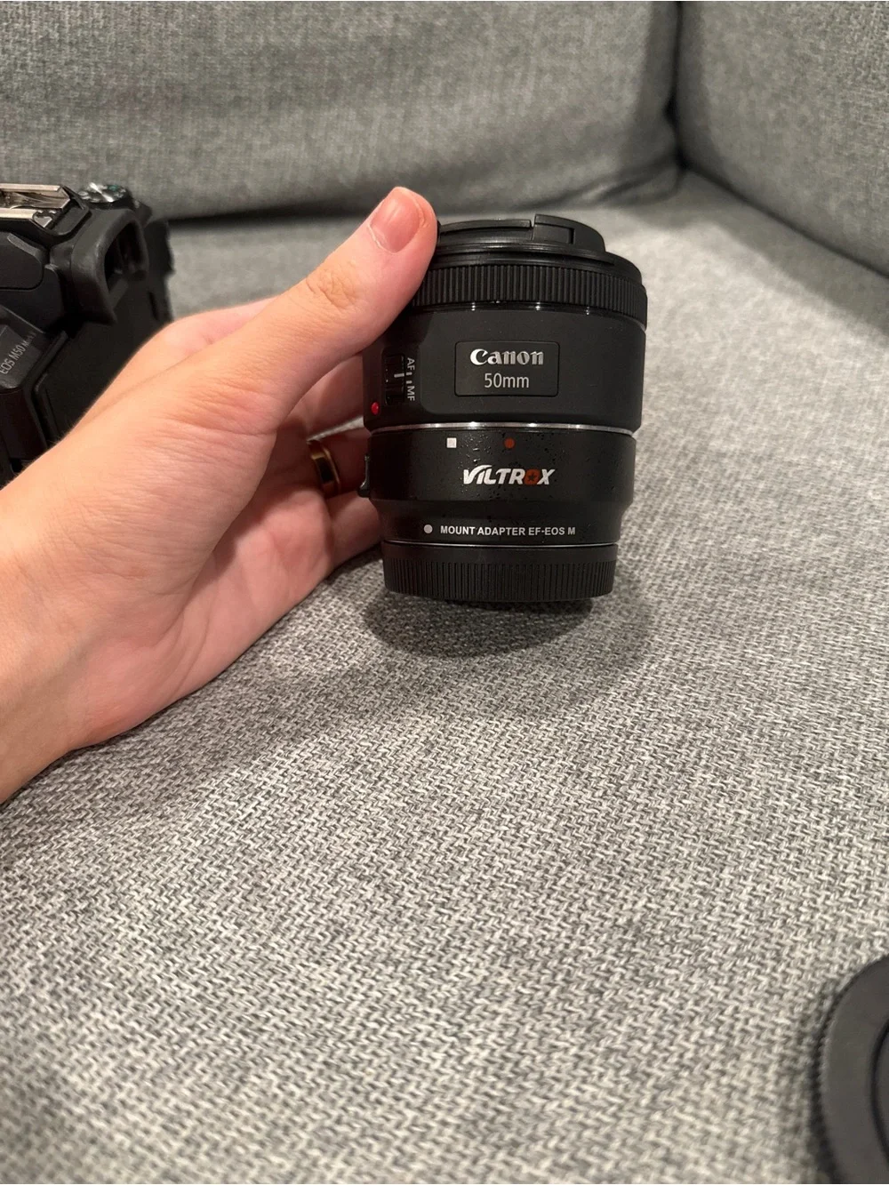 Canon EOS M50 mark ii with Two Black Lenses